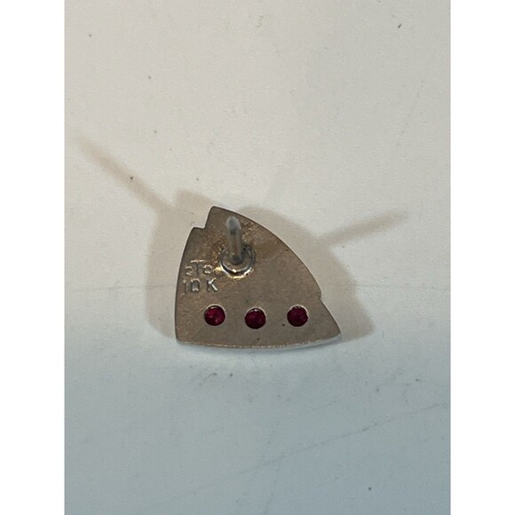 10k White Yelllow Gold Tie Tack 1.9 Gram - Picture 4 of 6